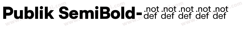 Publik SemiBold字体转换